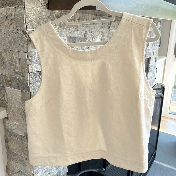 NWT Maeve by Anthropologie Linen Blend Vest Top - Picture 2 of 2